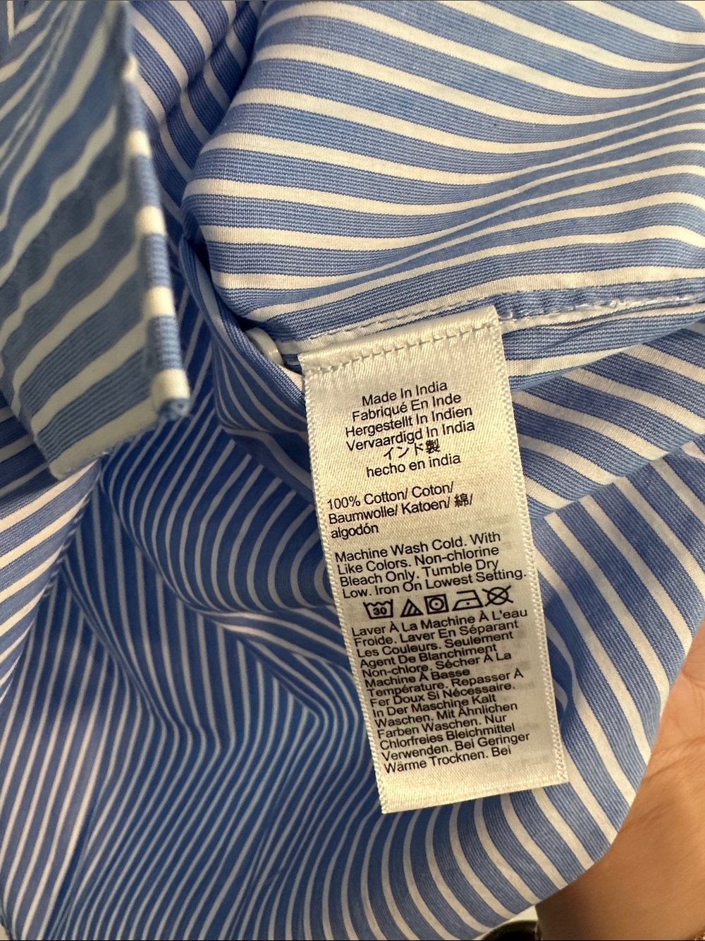 NWT J.Crew Jules Club-Collar Shirt in Striped Cotton Poplin size 14 - Picture 11 of 14